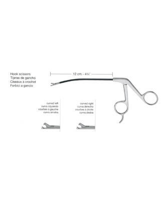 Endoscopic Facelift Hook Scissors